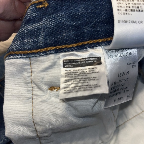 Levi's 501 Button Womens Jeans 18W 150th Anniversary Edition 39x29 Straight Leg - Picture 10 of 10